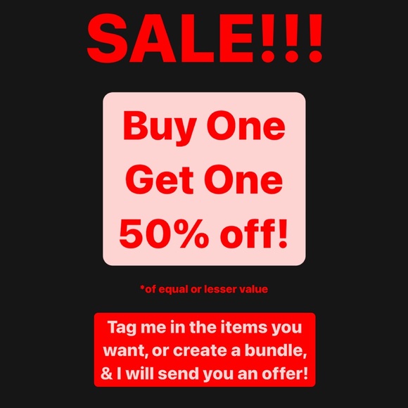 BUY ONE GET ONE 50% OFF SALE! - Picture 1 of 1